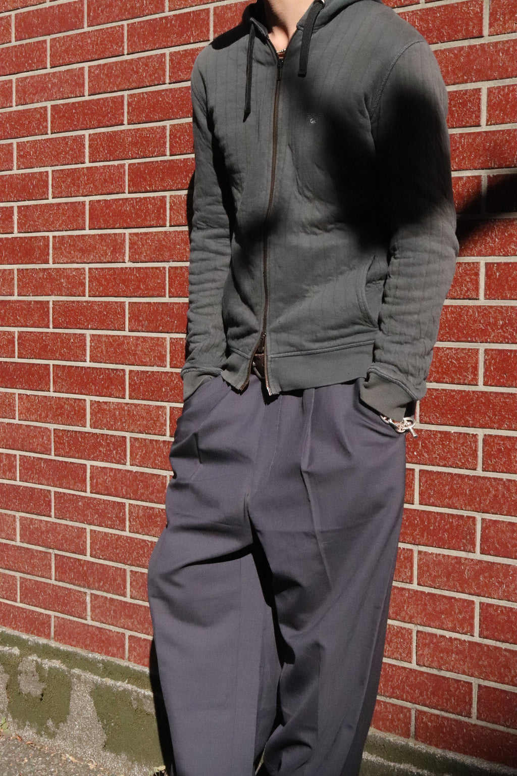 00s EMPORIO ARMANI  DOUBLE ZIP FUDIE