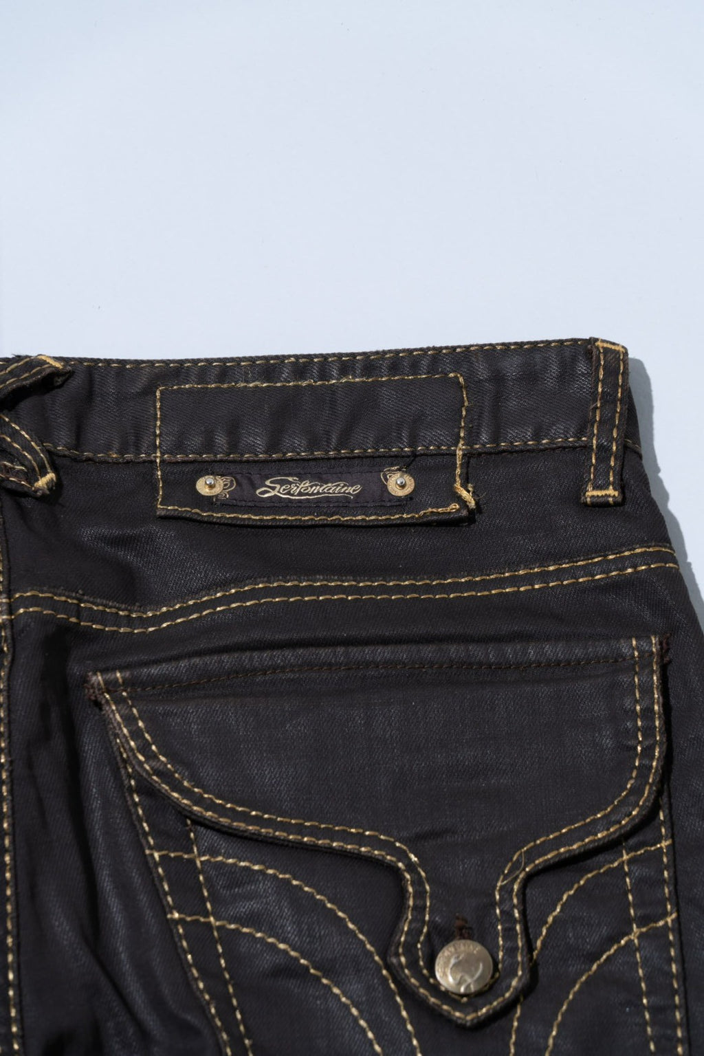 00s serfontaine studs flare pants