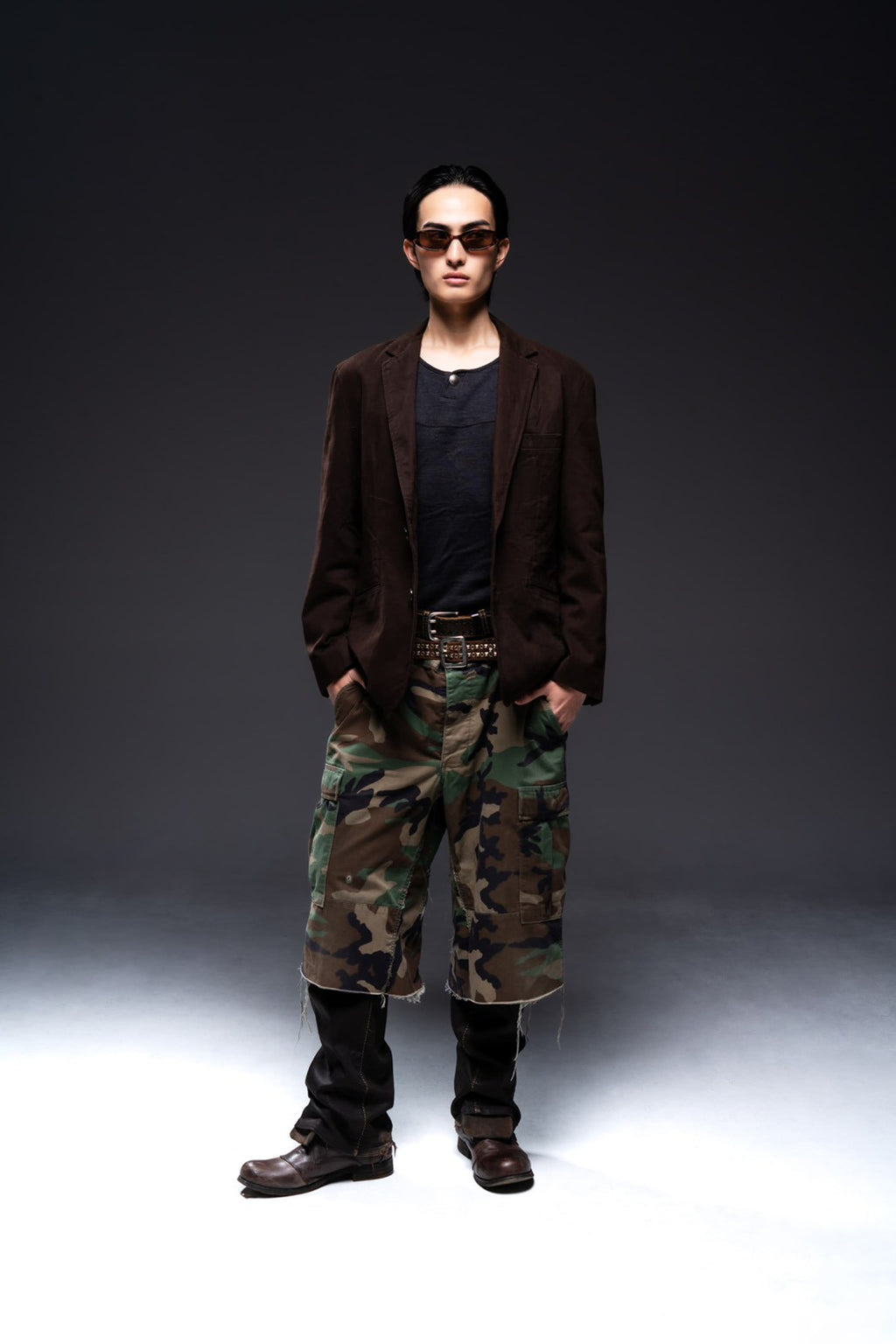 00s serfontaine studs flare pants