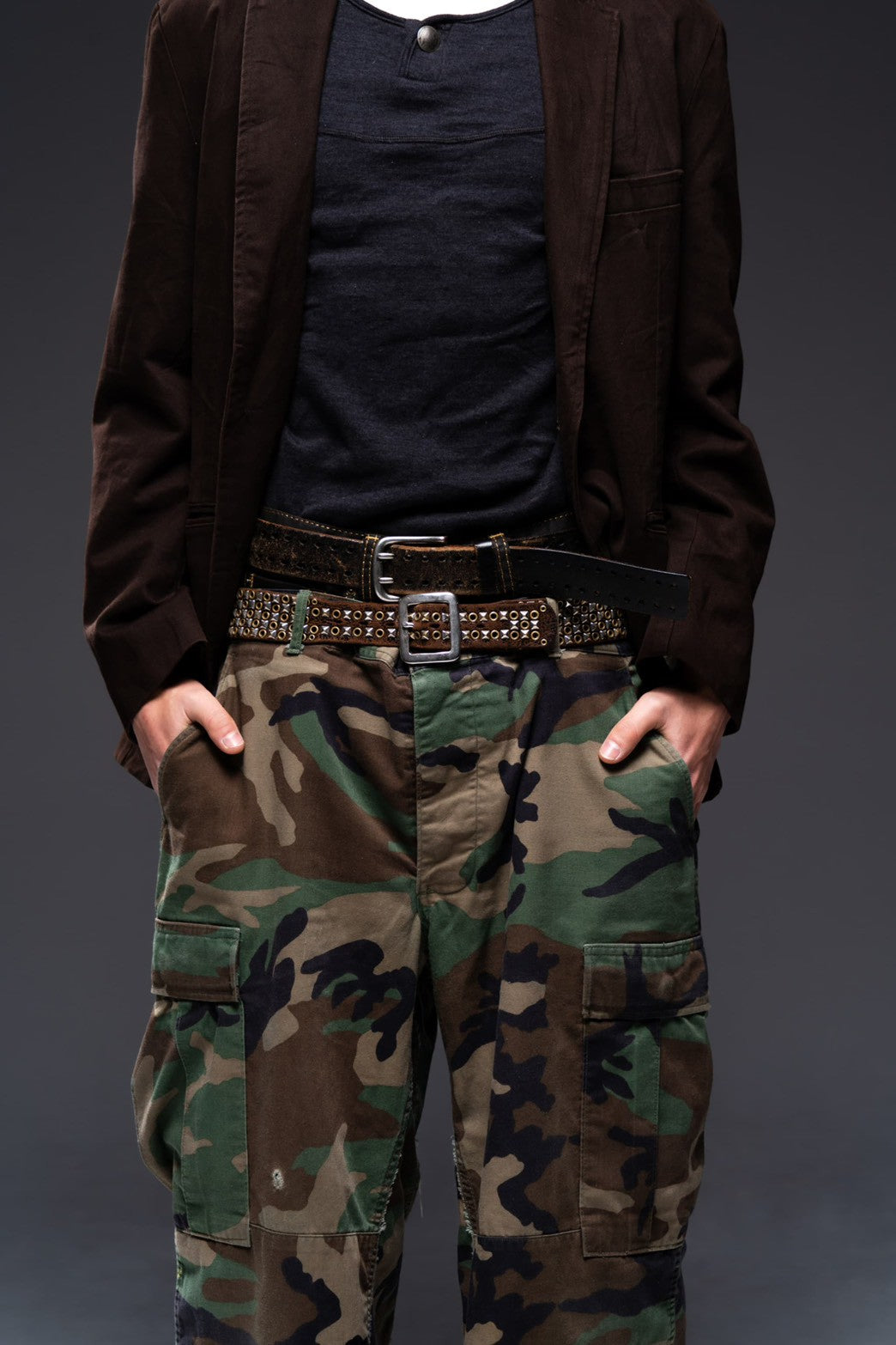 00s serfontaine studs flare pants